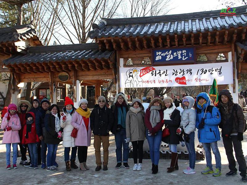 Đoàn tour trượt tuyết Hàn Quốc ngày 14-01-2017