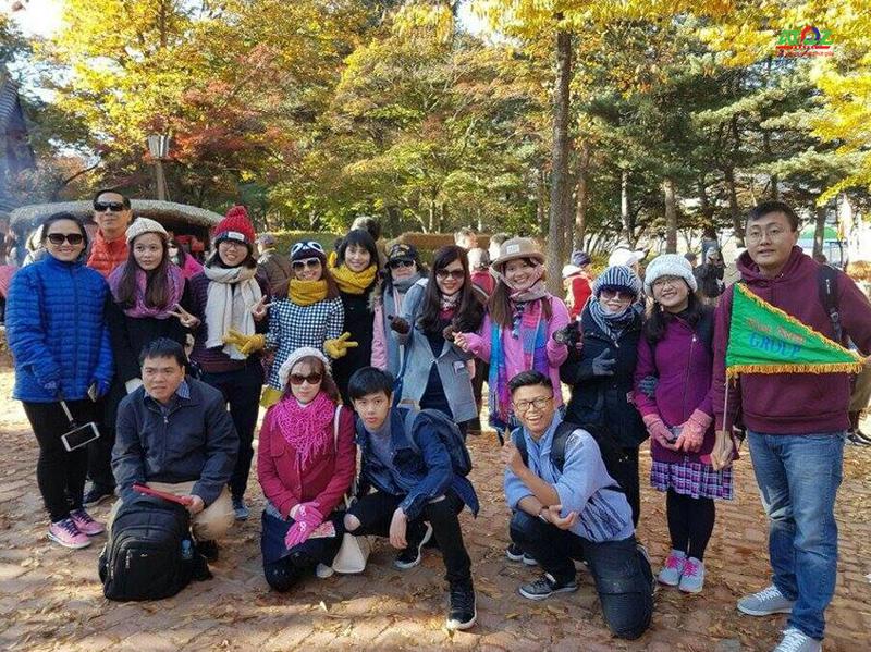 Đoàn tour du lịch Hàn Quốc ngày 28/10/2016