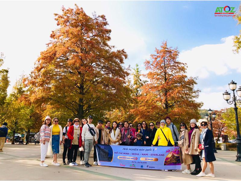 Đoàn Tour Hàn Quốc ngày 25/10/2019