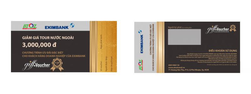 Nhận ngay ưu đãi lên đến 3 triệu đồng từ ATOZ TRAVEL khi giao dịch tại ngân hàng Eximbank!