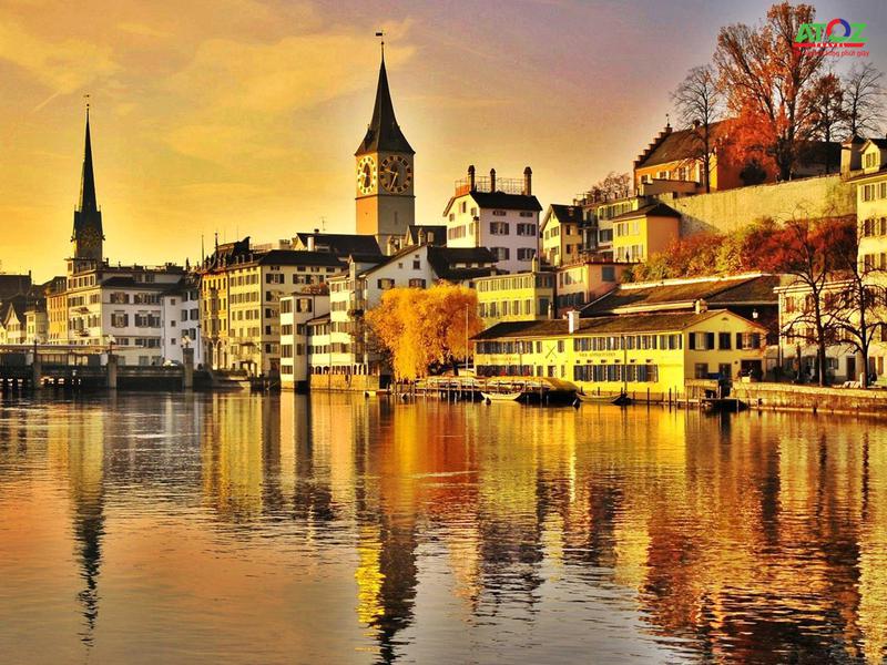 Say đắm với vẻ đẹp thơ mộng bên dòng sông Limmat Thụy Sĩ