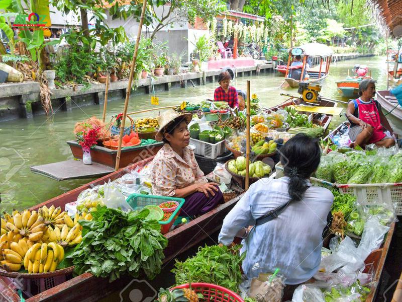 Những khu chợ nổi “đỉnh cao” gần ngay Bangkok, Thái Lan