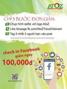 Check-in liền tay, rinh ngay ưu đãi trị giá 100.000đ!