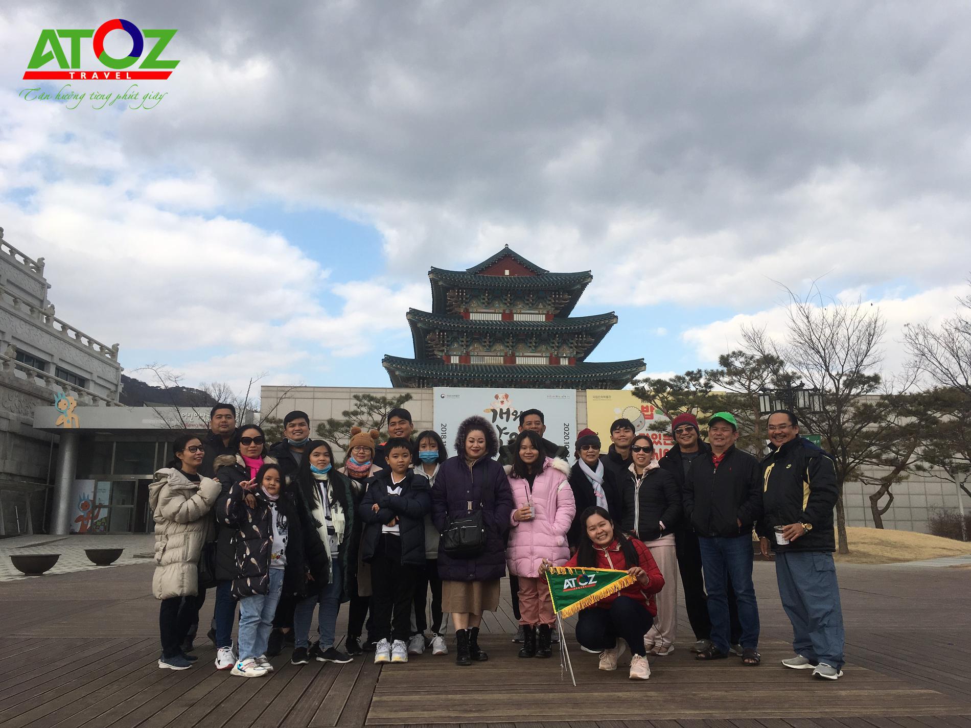 Đoàn tour Hàn Quốc ngày 27/1 - 31/1/2020