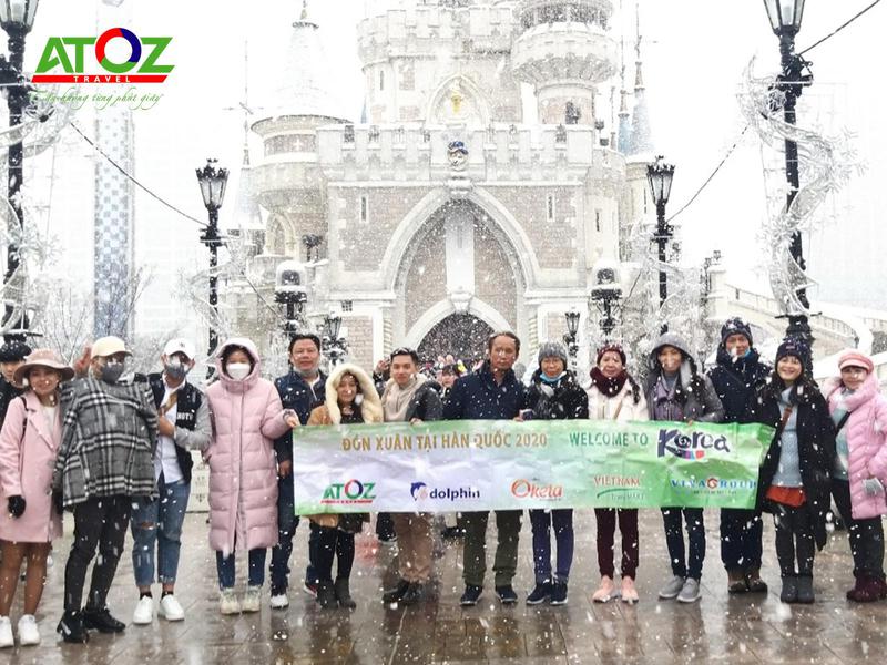 Đoàn tour Hàn Quốc ngày 12/2/2020