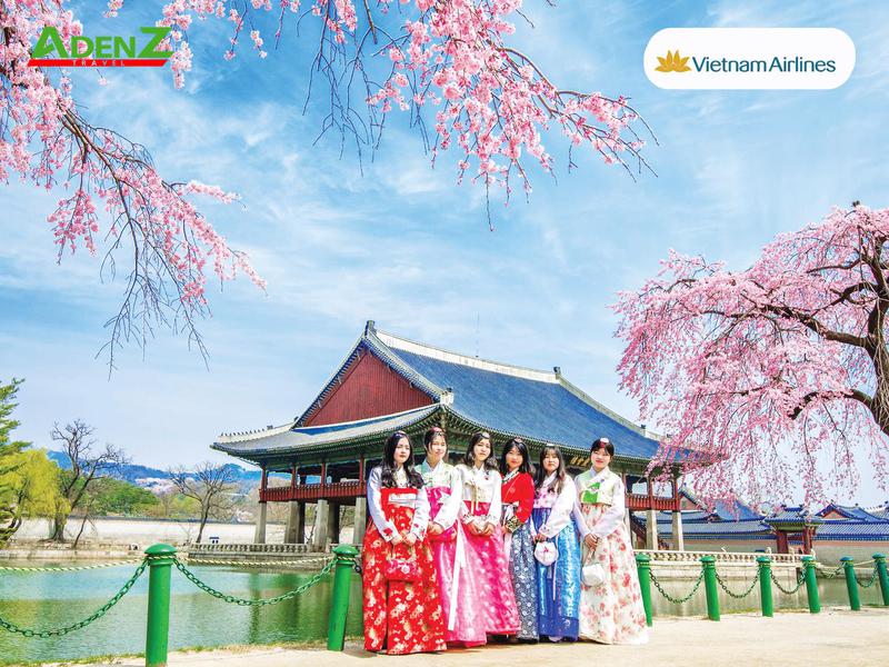 TOUR NGẮM HOA ANH ĐÀO 2024 SEOUL – ĐẢO NAMI – EVERLAND BAY HÃNG HÀNG KHÔNG VIETNAM AIRLINES