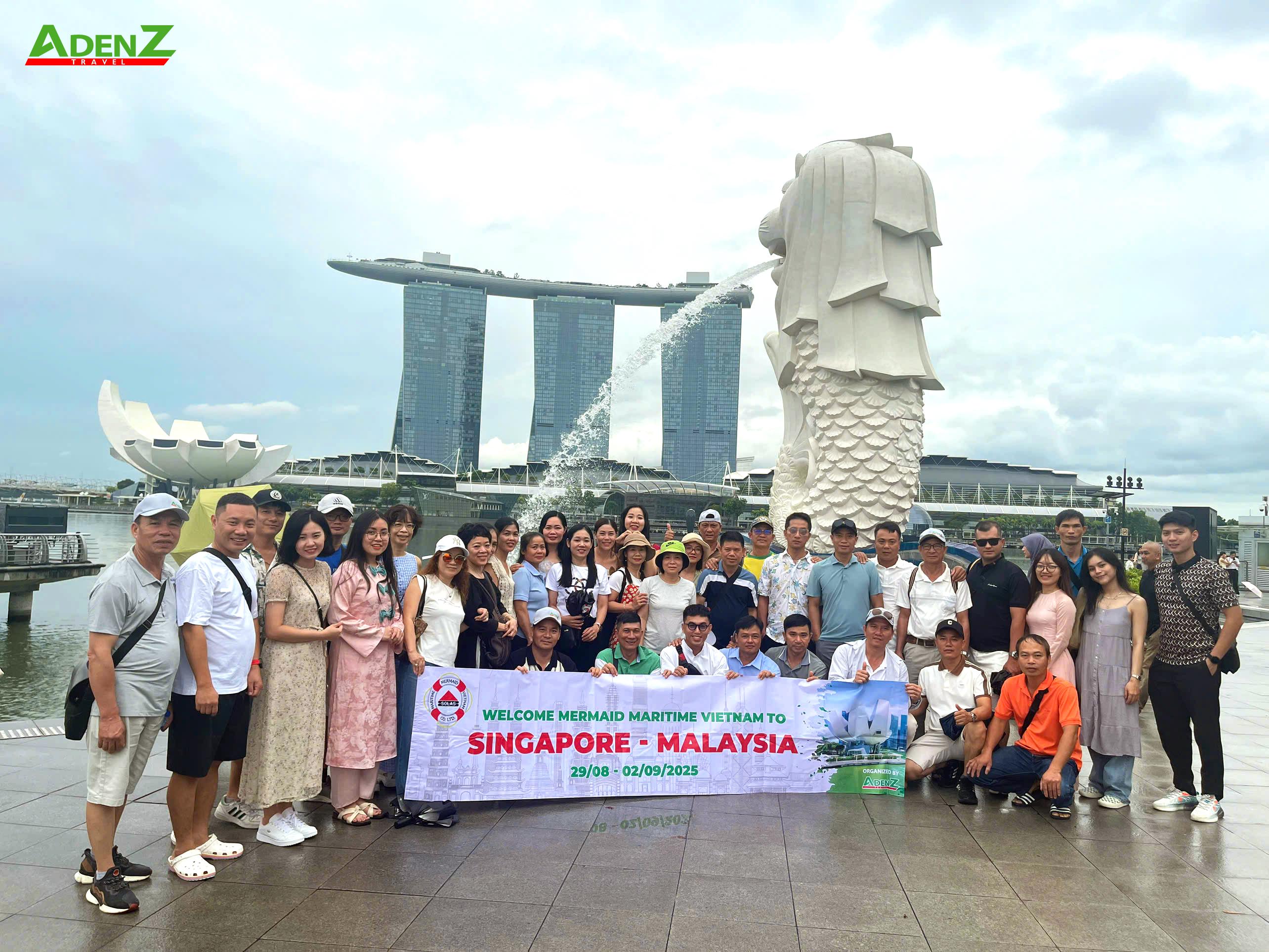  ĐOÀN DU LỊCH SINGAPORE - MALAYSIA - MERMAID 29/08/2025