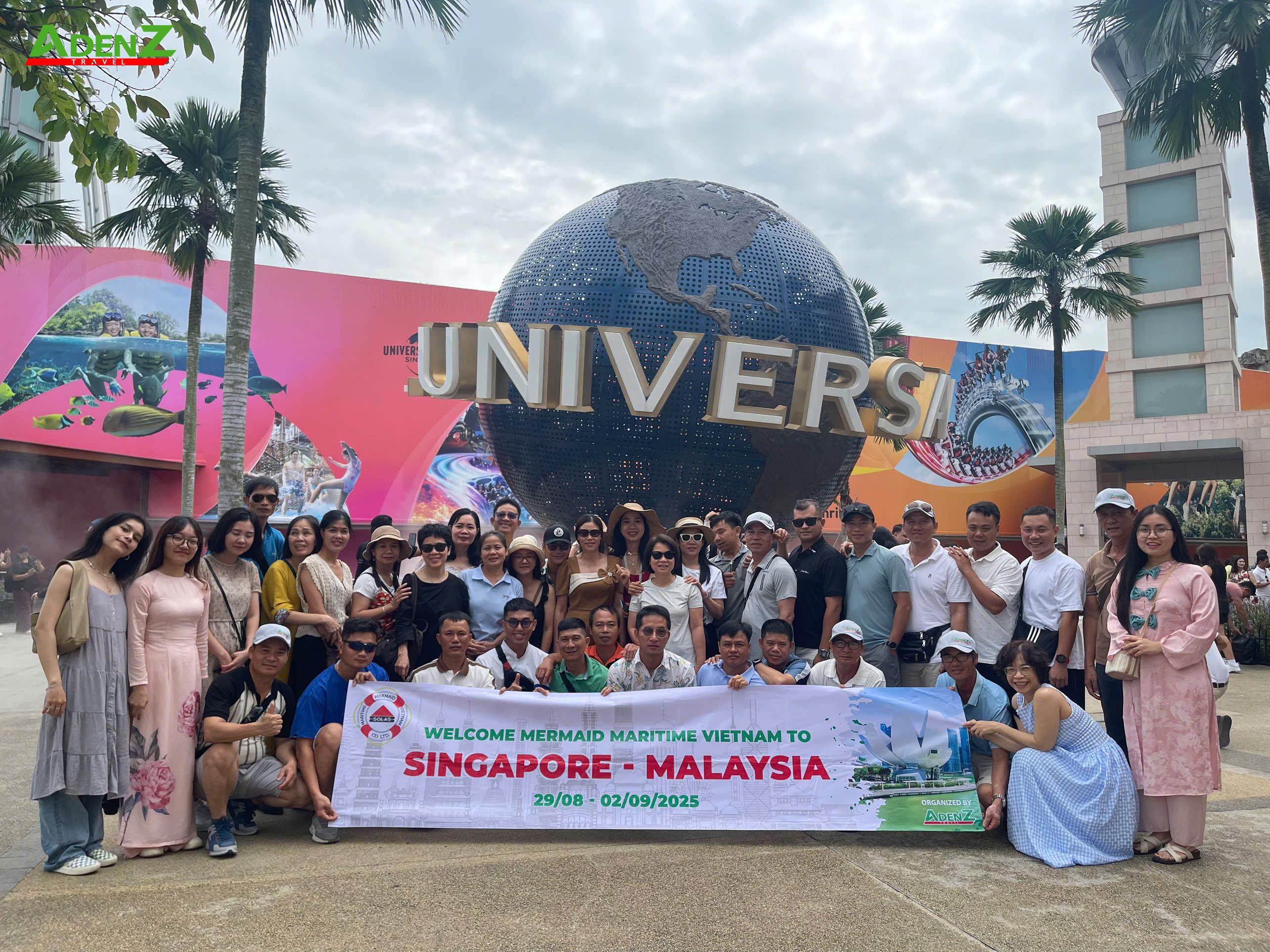  ĐOÀN DU LỊCH SINGAPORE - MALAYSIA - MERMAID 29/08/2025